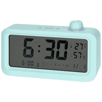 Triple Digital Alarm Clock with Big Numbers Display, Temperature, Snooze for Deep Sleepers 5.3 x 3.1 x 1.4 inch