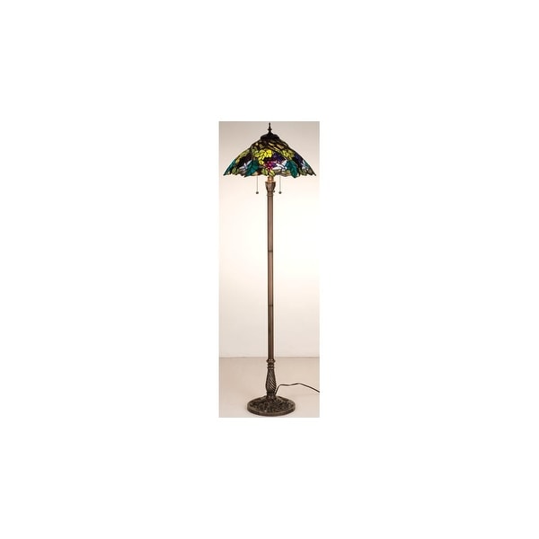 Shop Meyda Tiffany 99339 Stained Glass Tiffany Floor Lamp From The