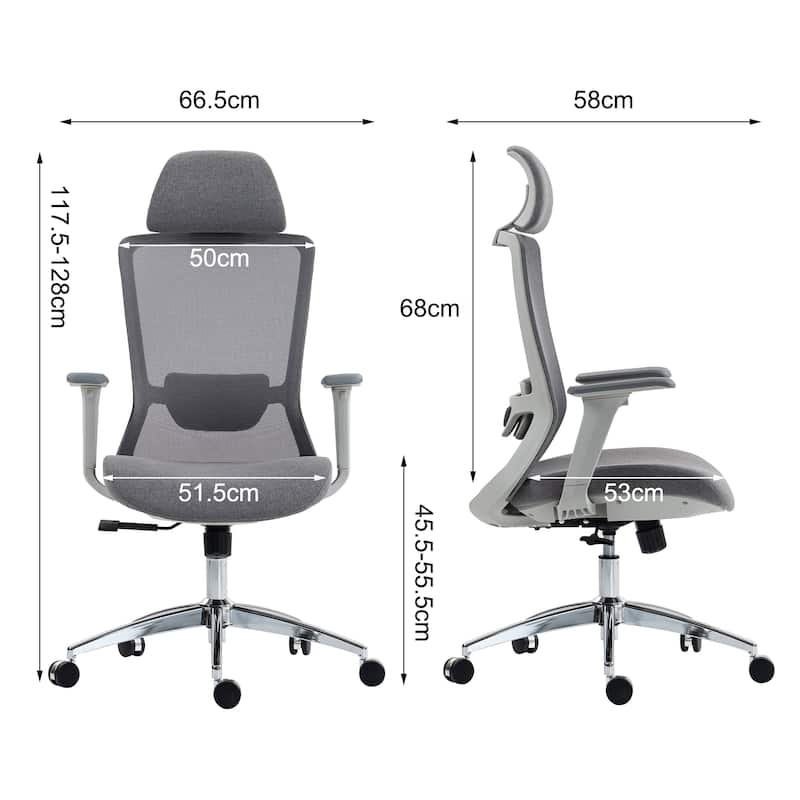 Modern High-Back Mesh Office Chair with Ergonomic Seat and Height Adjustment, Gaming Chair Computer Chair