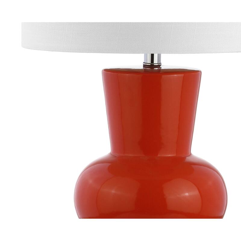 Baird 28.5" Ceramic LED Table Lamp, White by JONATHAN Y