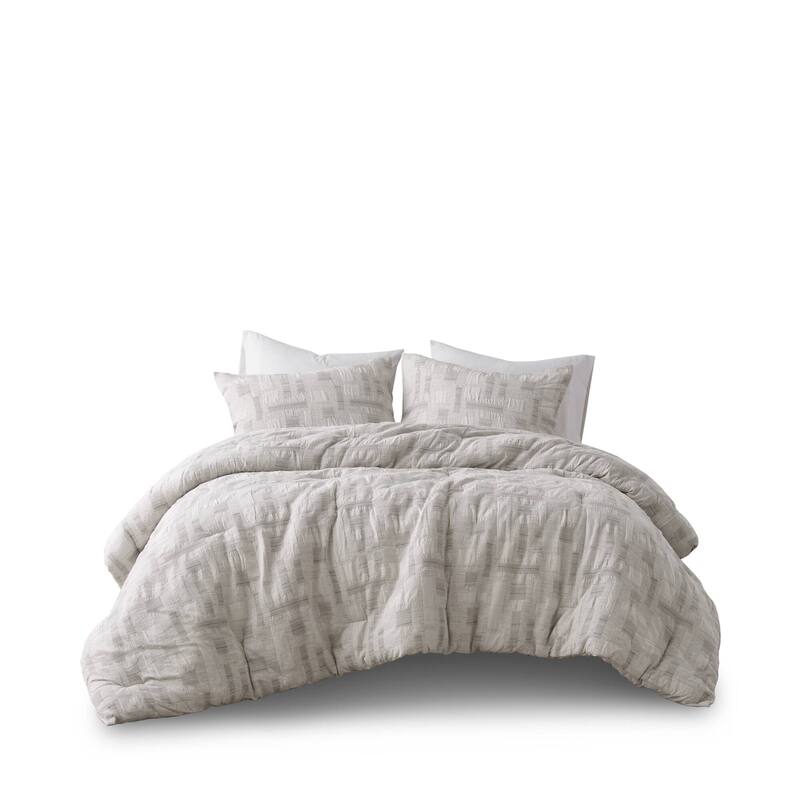 GDF Studio - Lyanna Cotton Jacquard 3-Piece Comforter Set with Artisanal Detailing