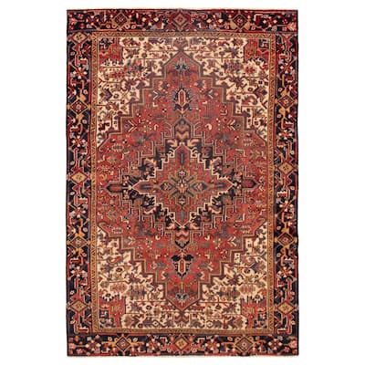 ECARPETGALLERY Hand-knotted Sarabi Dark Copper Wool Rug - 6'9 x 10'2