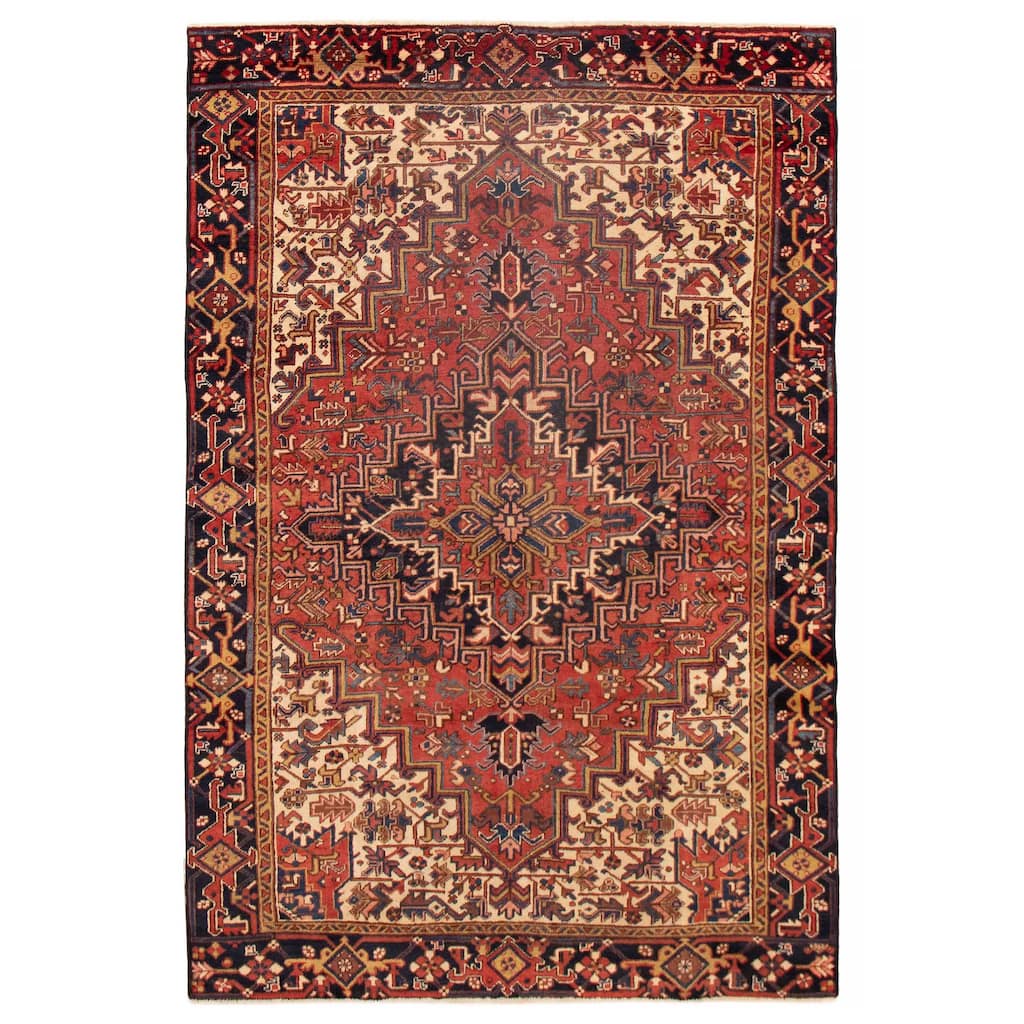 ECARPETGALLERY Hand-knotted Sarabi Dark Copper Wool Rug - 6'9 x 10'2