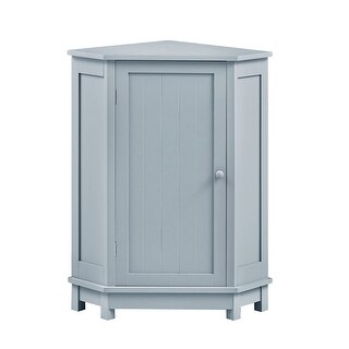 Bathroom Cabinet Triangle Grey Corner Cabinet with Adjustable Shelf ...