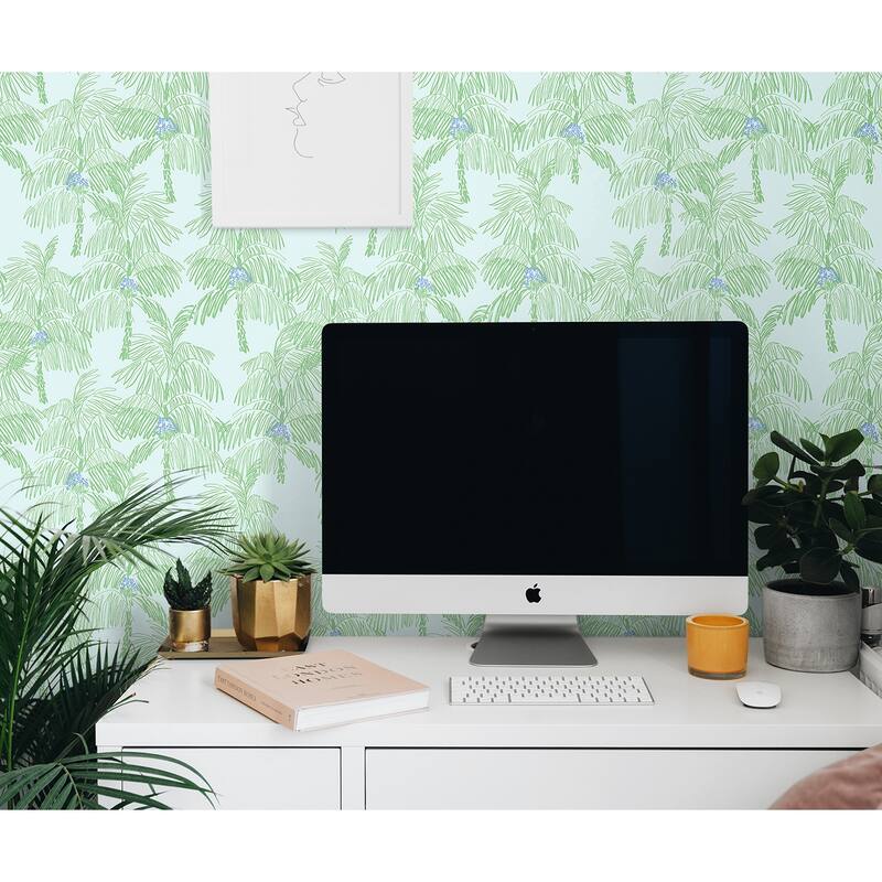 NextWall Palm Beach Peel and Stick Wallpaper