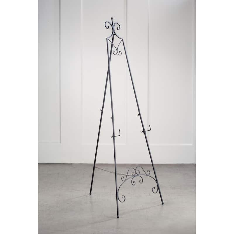 York 65-inch Black Metal Floor Easel - 65"
