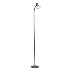 Brushed Nickel Finish 61 In Metal Mesh Gooseneck Floor Lamp Metal Mesh Gooseneck Floor Lamp