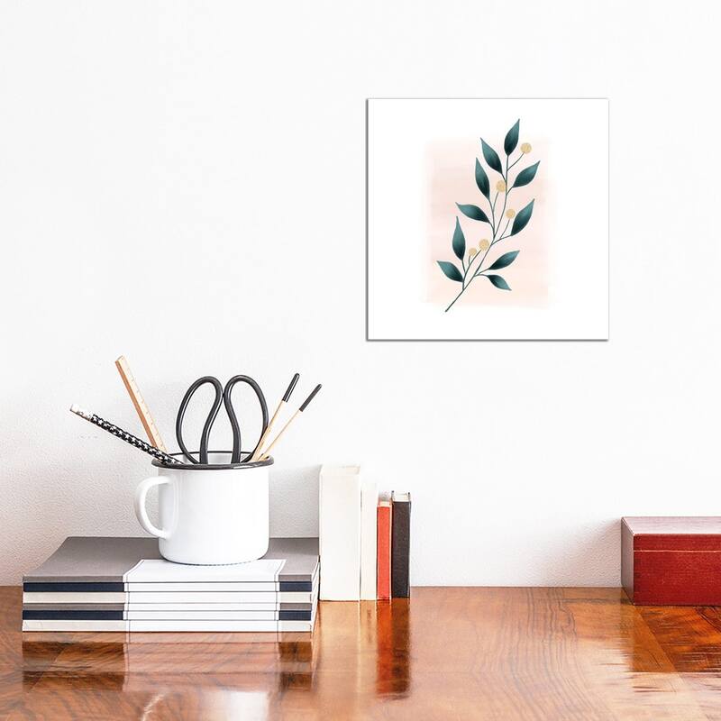 iCanvas "Botanical Minimalist Watercolor" by Nordic Print Studio Canvas Print - 12x12x0.75