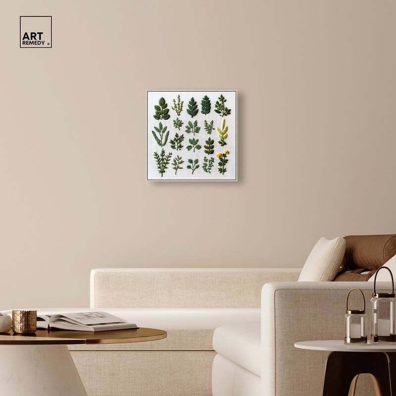Stitched Sprout II Canvas by Art Remedy