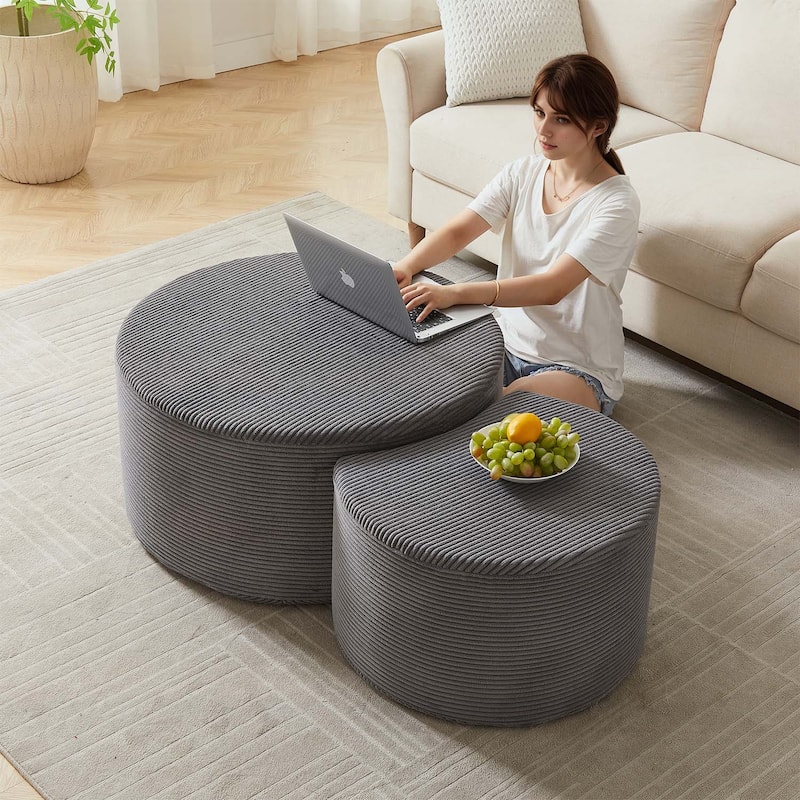 Nesting Coffee Table Set of 2,for Living Room