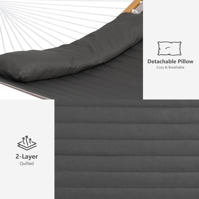 Portable Freestanding Hammock with Curved Stand for Outside