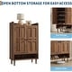 preview thumbnail 4 of 6, Garvee Farmhouse Shoe Cabinet,Large Shoe Cabinet with 2 Doors & Adjustable Shelves, Anti-tip Design, 6-Tier Shoe Storage