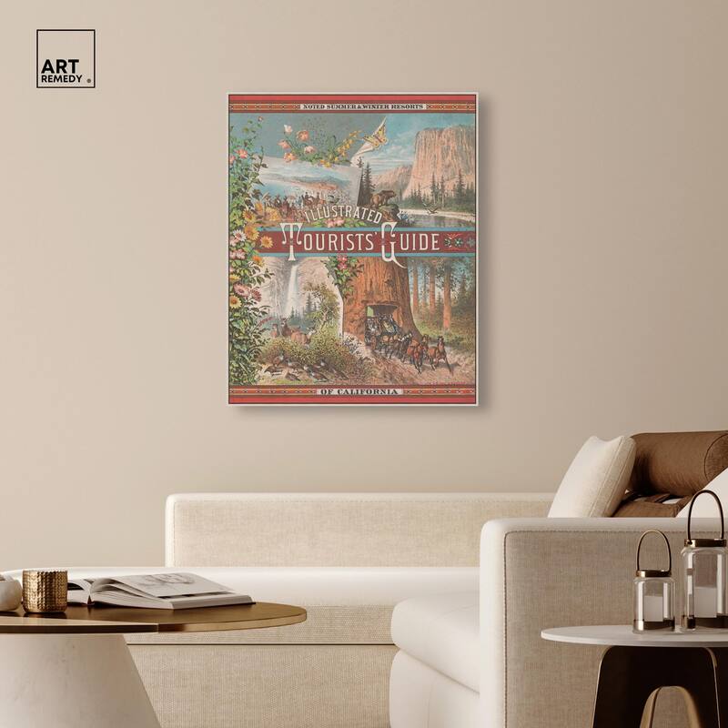 Tourists' Guide to California Canvas by Art Remedy
