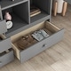 preview thumbnail 4 of 11, Wood High Full Size Loft Bed with Desk,Storage Shelves and Drawers for Home