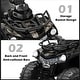 preview thumbnail 20 of 37, Costway 12V Kids Ride On ATV Electric 4-Wheeler Quad 2 Speeds with Mp3