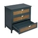 preview thumbnail 10 of 13, Natural rattan Storage Cabinet Wooden Chest with 3 Drawer