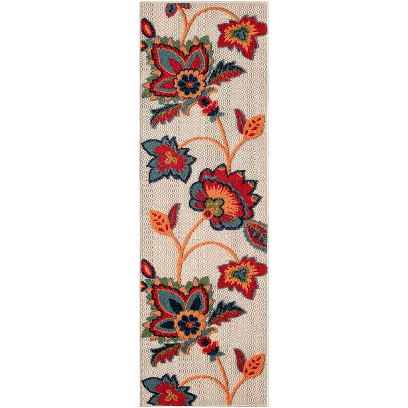 Nourison Aloha Indoor/Outdoor Floral Area Rug