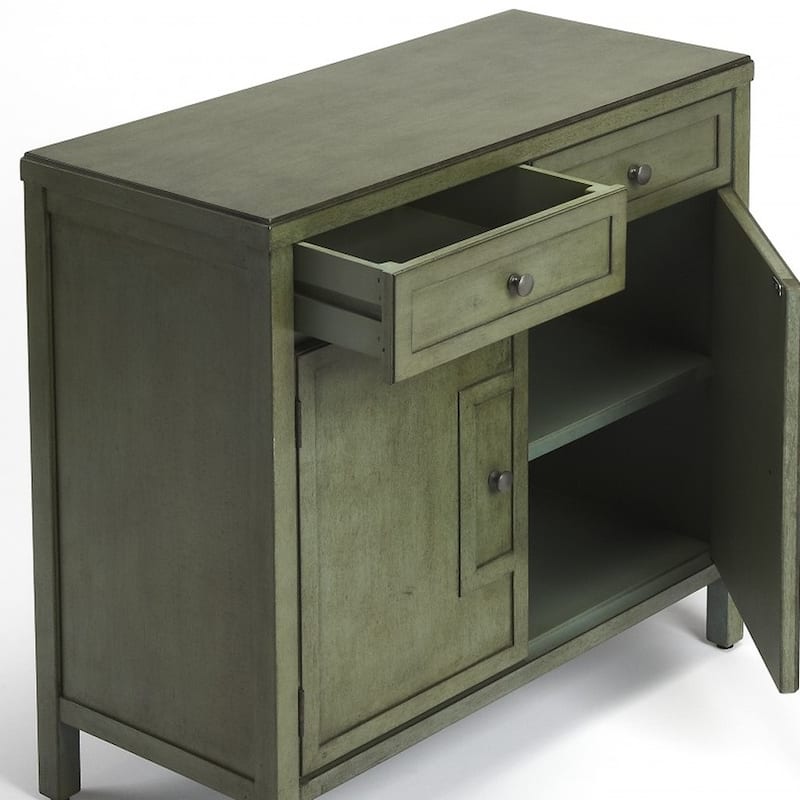 HomeRoots Imperial Green Console Cabinet - 31' X '30' X '14