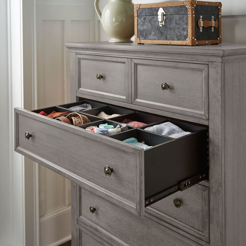 Ediline 5-Drawer Wood Modular Storage Chest by iNSPIRE Q Classic