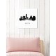 Oliver Gal 'Austin Watercolor' Cities and Skylines Wall Art Canvas ...