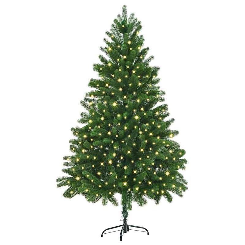 vidaXL Artificial Christmas Tree Green 70.9" PVC