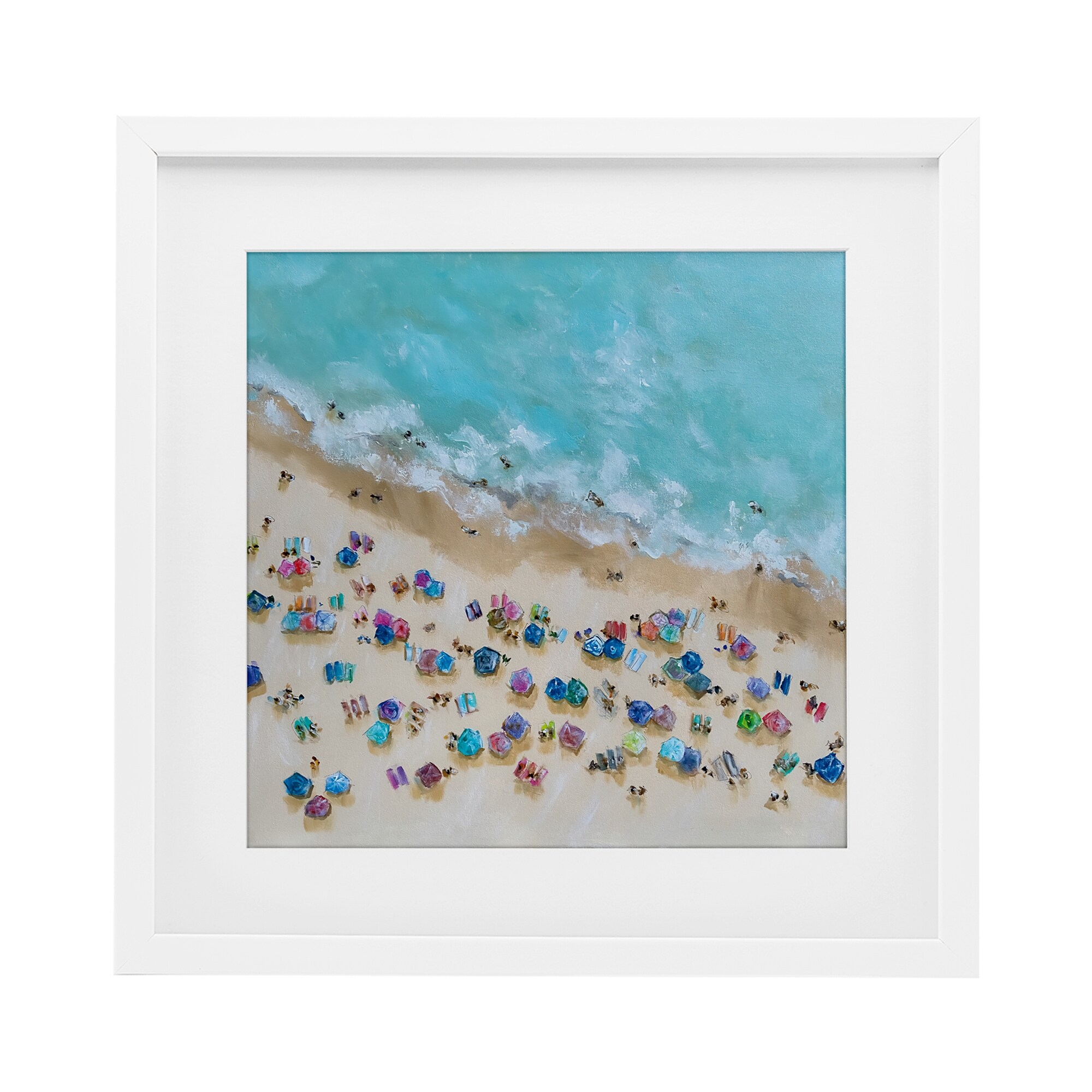 Stupell Bird's Eye Umbrellas Framed Art Design By Emma Bell