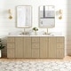 preview thumbnail 2 of 126, Oza Bath Vanity with Quartz Stone Top and Mirror