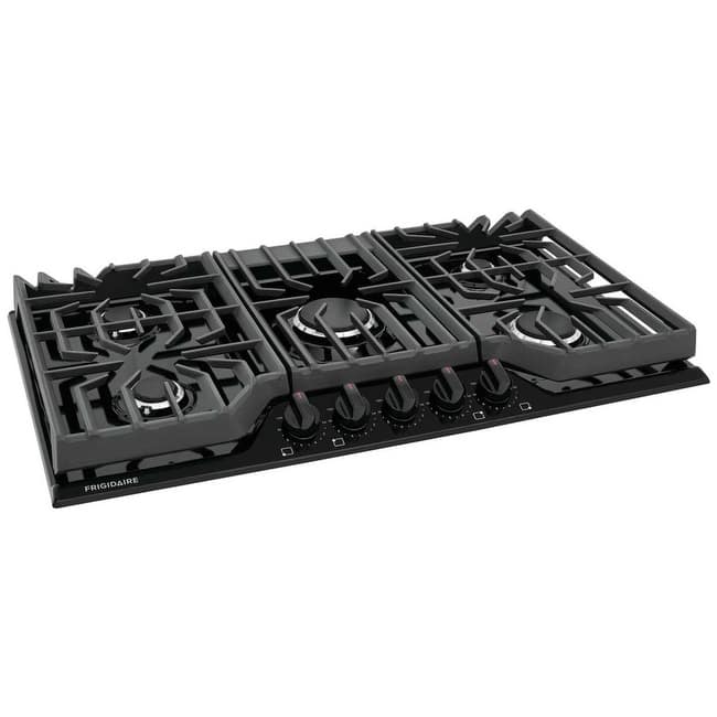 Frigidaire FCCG3627A 36" Wide 5 Burner Gas Cooktop with Quick Boil