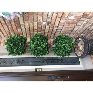 topiary hedyotis indoor tree outdoor garden potted artificial faux pure foot decoration plant romano triple ball inch