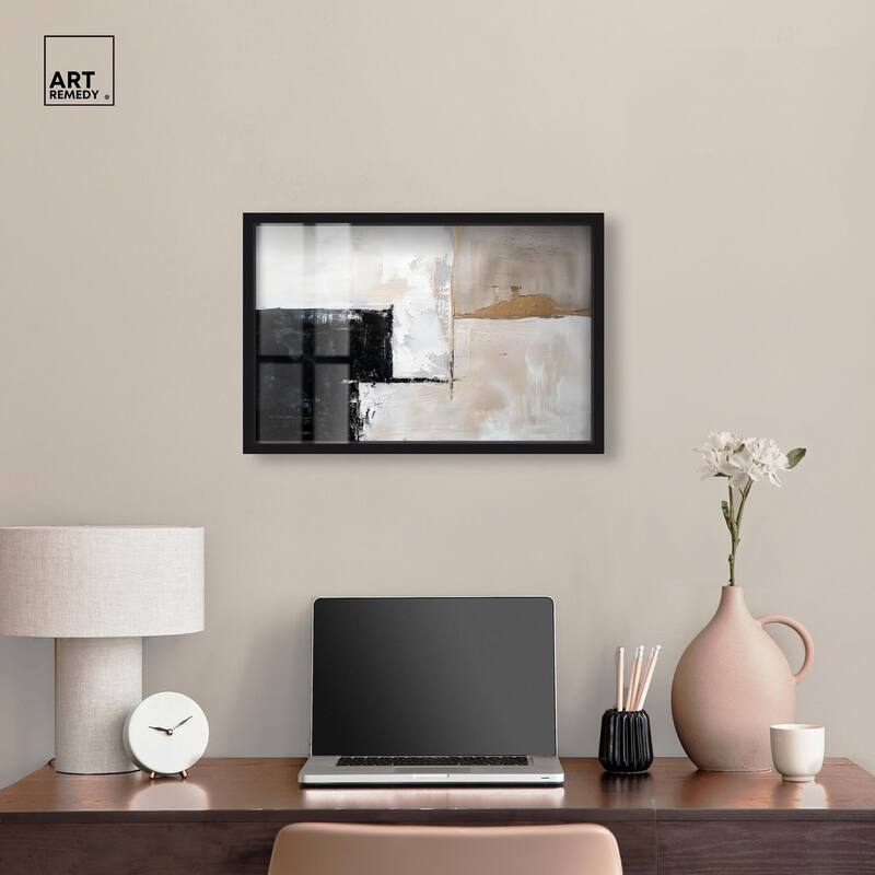 Black Dust and White Ash II Shadowbox by Art Remedy