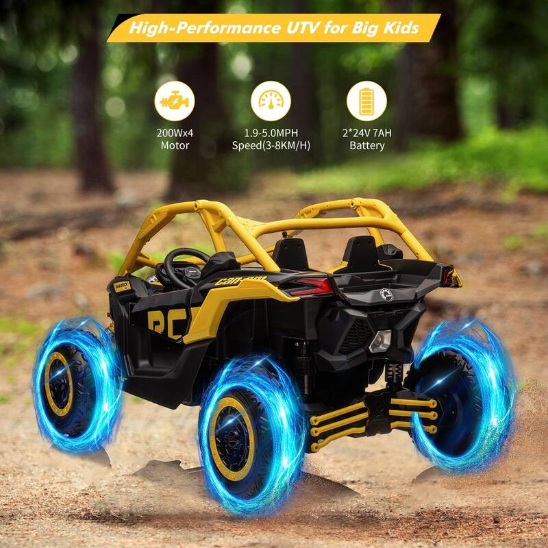 2 Seater Ride on UTV Car, Licensed Can-Am Electric Off-Road Car