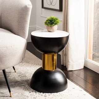 SAFAVIEH Zephyr Round Accent Table - 12" x 12" x 17"