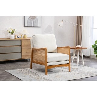 Modern Accent Chair Wood Frame Armchair - Bed Bath & Beyond - 38260295