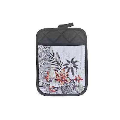Pot Holder With Pocket Tropical Chic - Set of 4