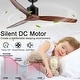 preview thumbnail 127 of 157, YUHAO SylvanAir Modern 52 in. Flush Mount Outdoor/Indoor Ceiling Fan with 3 Solid Wood Blades and DC Reversible Motor