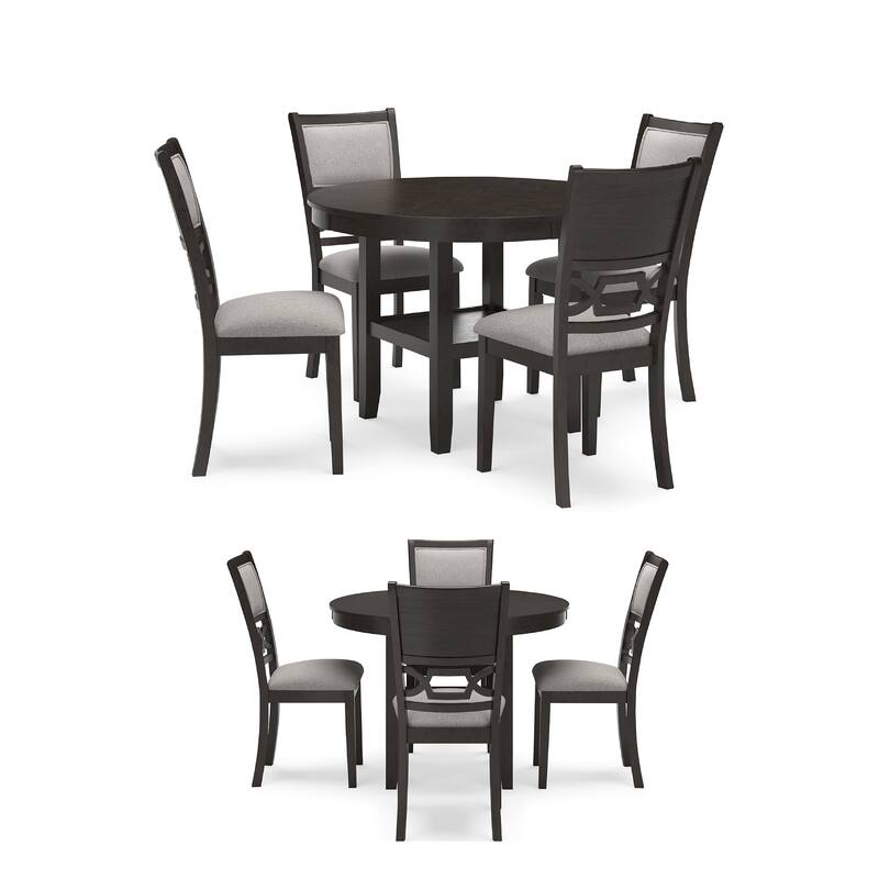 Signature Design by Ashley Langwest Dining Table and 4 Chairs (Set of 5)
