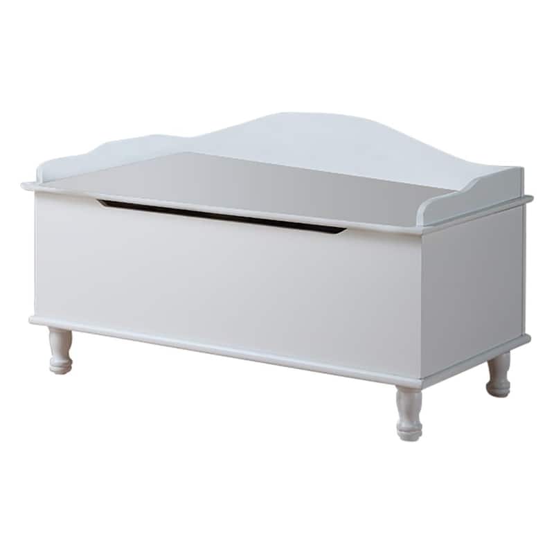 White Storage Bench Toy Chest