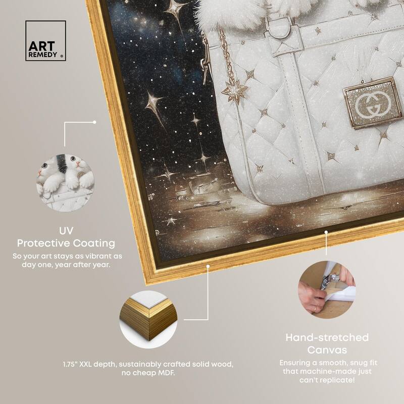 Constellation Kittens Purse Canvas by Art Remedy
