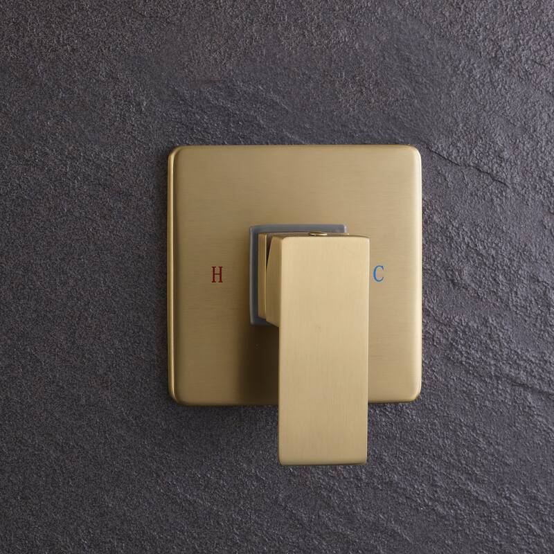 Square Single Spray Rainfall Showerhead