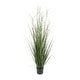 preview thumbnail 11 of 12, Green Faux Foliage Tall Onion Grass Artificial Plant with Black Plastic Pot