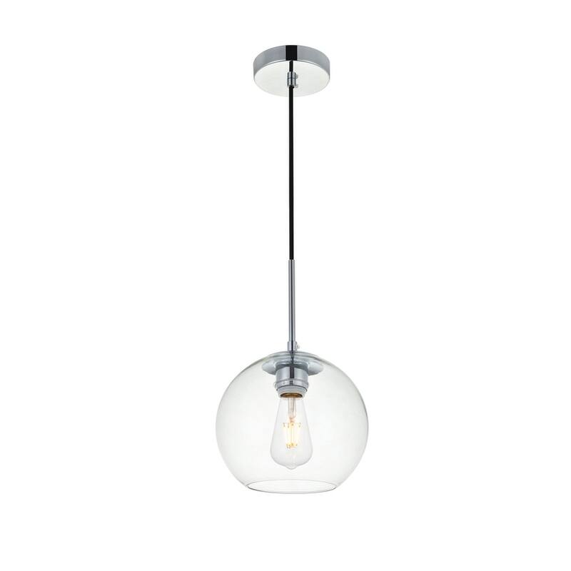 1-Light Pendant with 8 inch Clear Glass