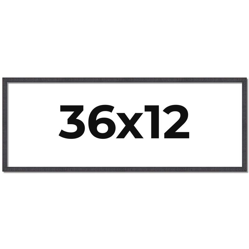 36x12 Frame Brown Picture Frame - Complete Modern Photo Frame Includes