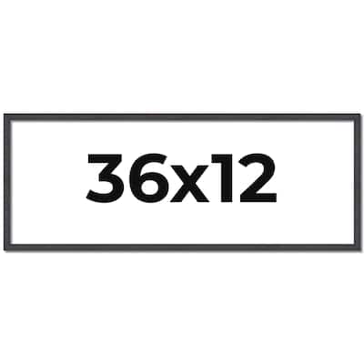 36x12 Frame Brown Picture Frame - Complete Modern Photo Frame Includes
