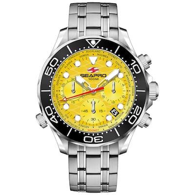 Seapro Men's Mondial Timer Yellow Dial Watch - SP0153 - 6 (36)
