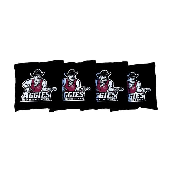 slide 2 of 3, New Mexico State Aggies Black Cornhole Bags All-Weather Resin Filled