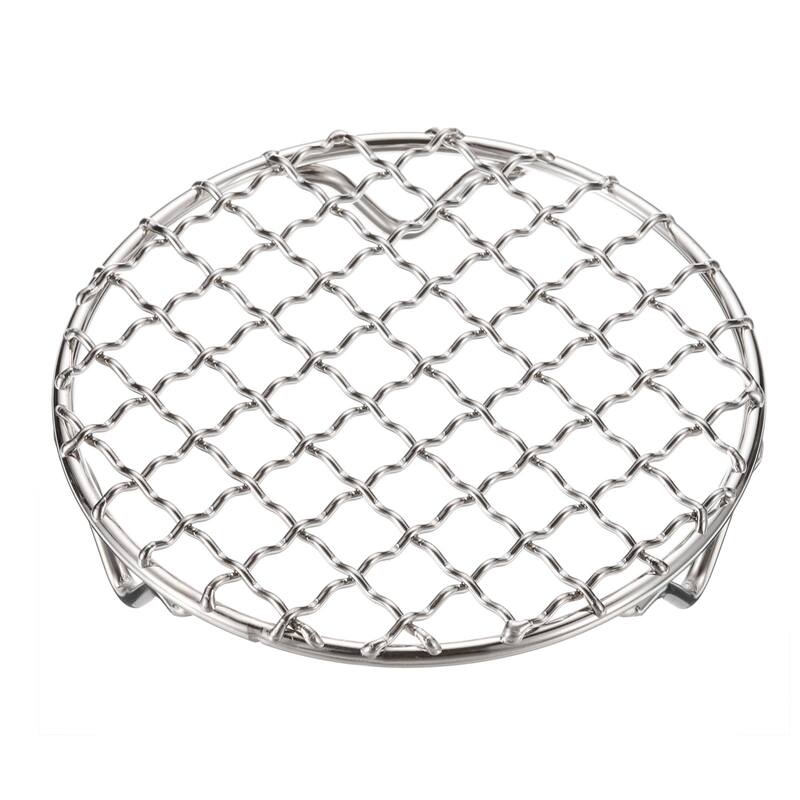 Round Cooking Rack 4.7" 201 Stainless Steel Barbecue Grill with 20mm Legs - 4.7 Inch