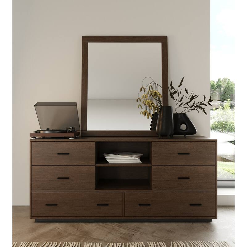 Nova Domus Fantasia Contemporary Walnut Dresser