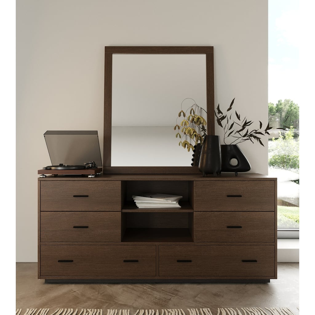 Nova Domus Fantasia Contemporary Walnut Dresser