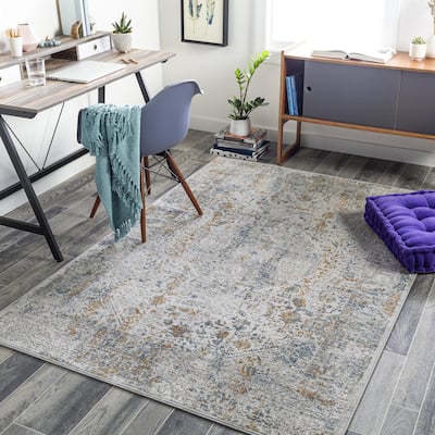 Livabliss Shabby Chic Carmel Medallion Area Rug