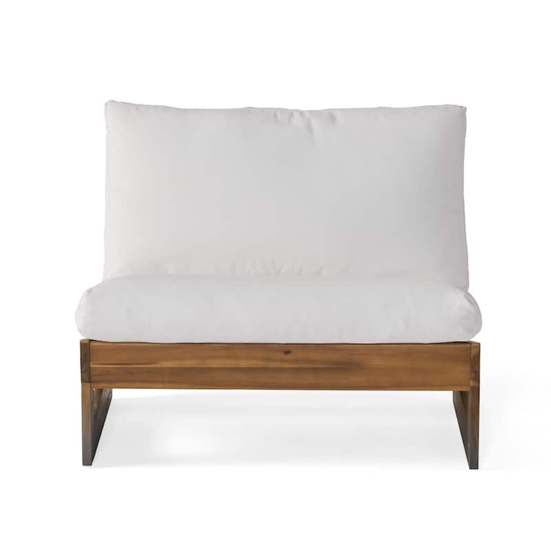 Sherwood Outdoor 4-Seater Wood Chat Set by Christopher Knight Home